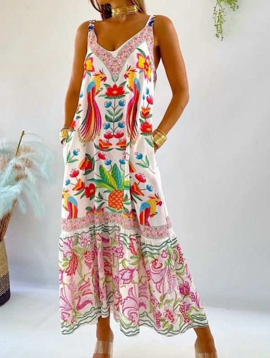 vestido tropical